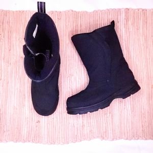 《Land's End》Black WinterSnow Boots Warm